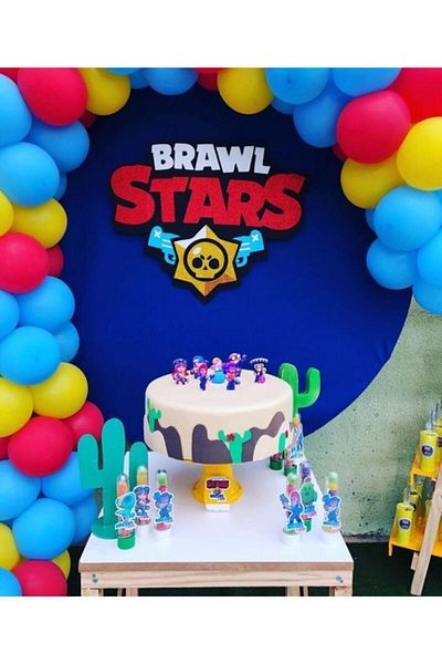 BAL10 DÜNYASI 50 بالونة معدنية ومفهوم سلسلة البالونات Brawl Stars