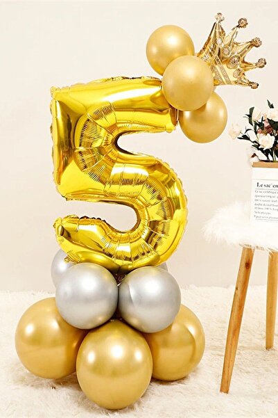 BAL10 DÜNYASI Gold Color, Age 5, Chrome, Gold-silver Colors, Gold Crown Ballo...