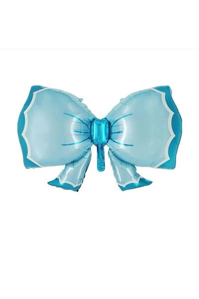 BAL10 DÜNYASI 92X58.5 cm Blue Bow Foil Balloon