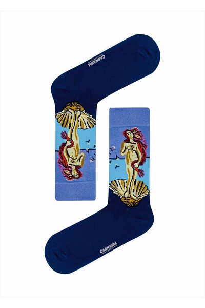 CARNAVAL SOCKS Чорапи с шарени шарки тип „русалка“