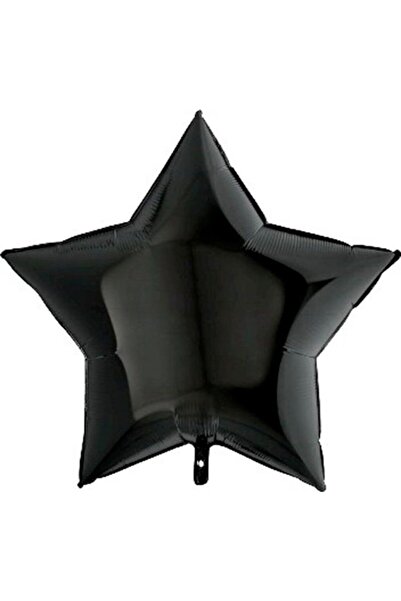BAL10 DÜNYASI بالون بلاك ستار فوليو 45 سم 1 قطعة