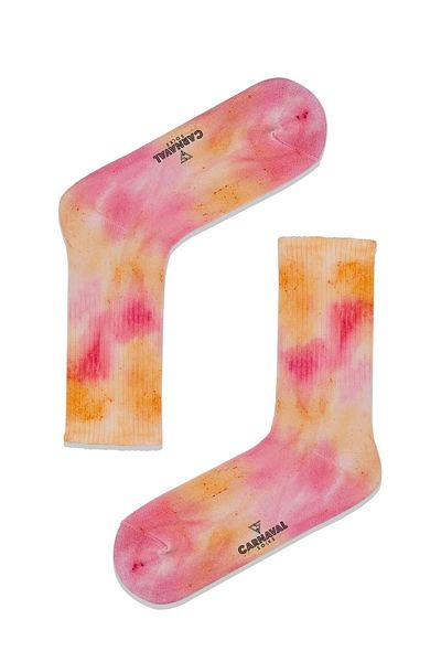 CARNAVAL SOCKS Αθλητικές κάλτσες ροζ φούξια Tie Dye
