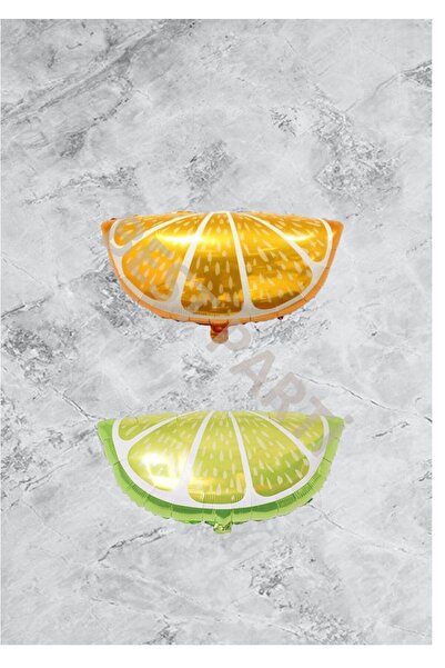BAL10 DÜNYASI Limon-Portakal Folyo Balon Seti