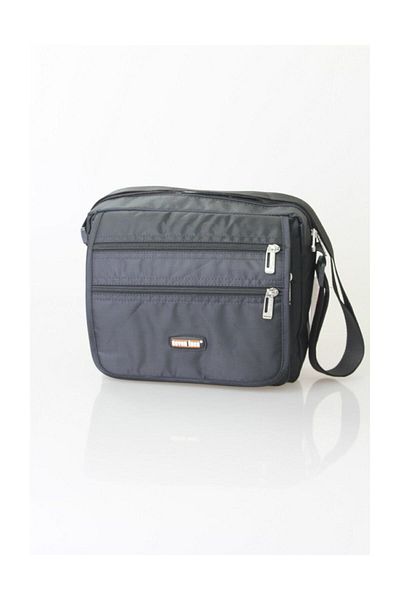 SEVENTEEN Fabric Horizontal Hand and Shoulder Bag 2246 Black
