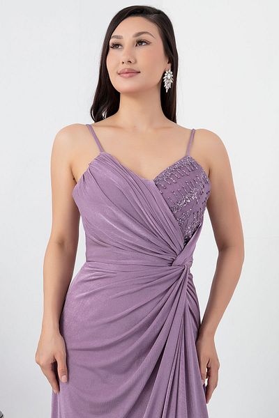 PULLIMM Rochie de seară cu bust cu mărgele - DMN4800