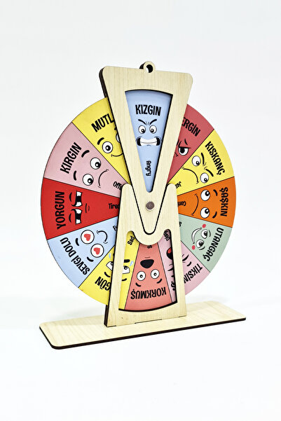 metafortoys Ahşap Duygu Çarkı Oyuncağı, Montessori Duygu Tablosu