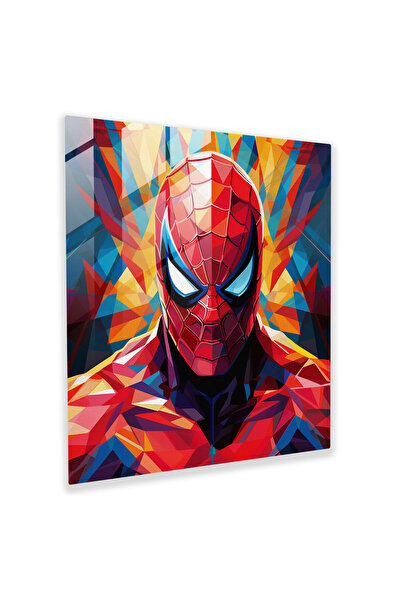 PaintedAnarchy طباعة زجاجية هندسية من Marvel - Marvel، ديكور حائط، فن حائط زج...