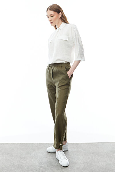 PAULMARK Linen Women's Trousers - PT9123 Model
