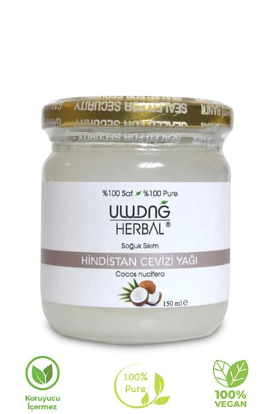 ULUDAĞ HERBAL Coconut Oil - 100% Natural Pure, Benefits