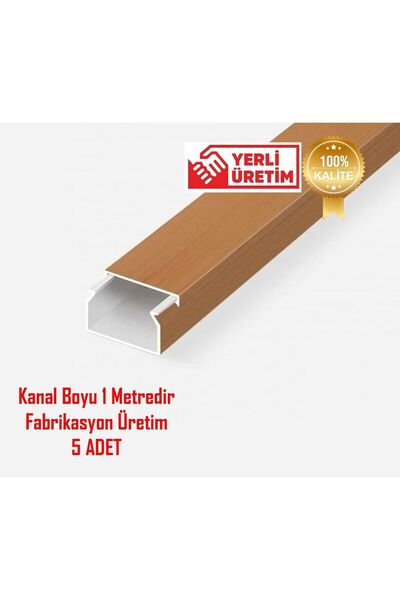YTE Extra Kendinden Yapışkanlı Açık Kahverengi Kablo Kanalı 25x16 5 Metre 5 A...