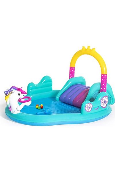 BESTWAY مركز لعب على شكل عربة يونيكورن سحرية من بيست واي 2.74 متر × 1.98 متر × 1.37 متر 26-53097