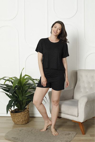 PİJAMOOD Set de pantaloni scurți cu decolteu