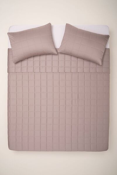 Penelope %100 Pamuk Saten Yatak Örtüsü 300x280 Cm Taş Rengi - Lia Serisi