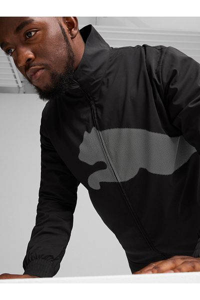 Puma سترة Train Big Cat المنسوجة بسحاب كامل