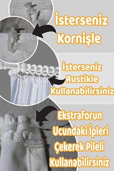 Bebişim Halı Scandinavian Mountain Double Winged Children's Room Background Curtain