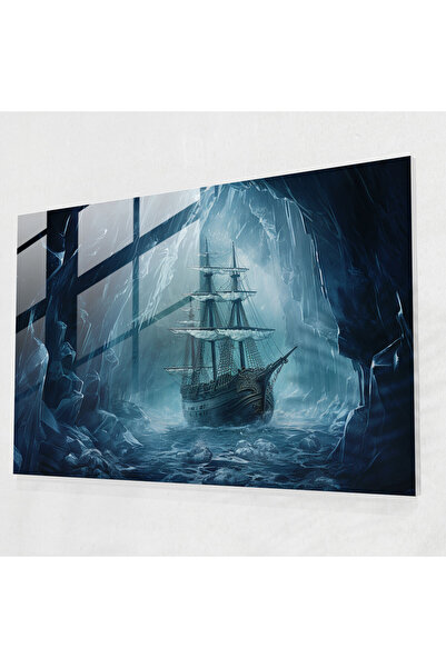 PaintedAnarchy فن جدار زجاجي سريالي من Ice Cave Titanic - تيتانيك، الخيال، دي...