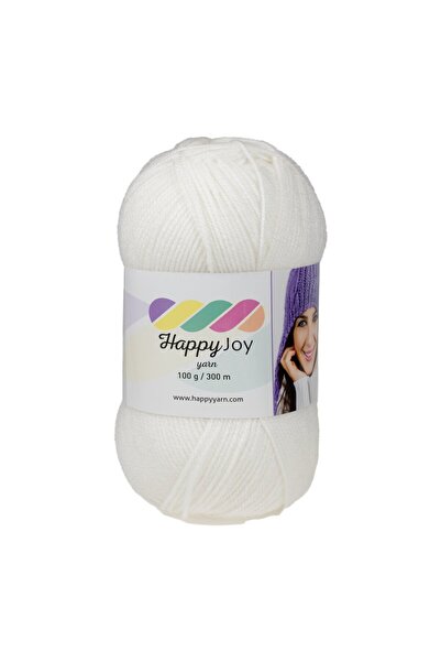 Kürkçü Han Happy Joy 100gr 300m El Örgü İpi Beyaz HJ068