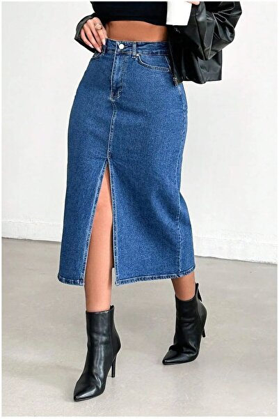 Shield Life Fusta Denim Albastru Model 2024 - Modul Actual Blue Turtle