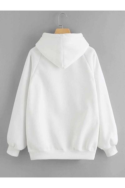 DEEPSENCE White Men's Sweatshirt - Hooded, Front Best Dad Print