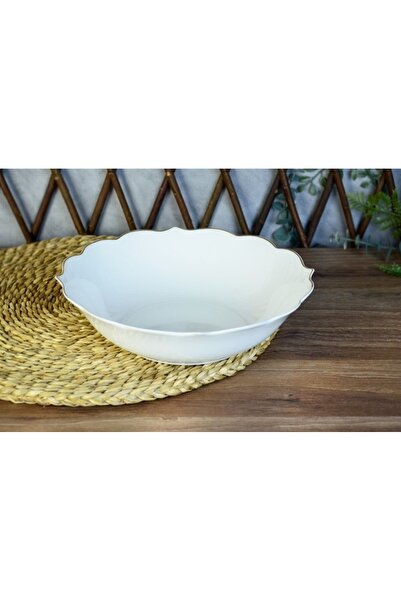 SERAMİKCİ FLORA 23 CM BONE SALAD BOWL