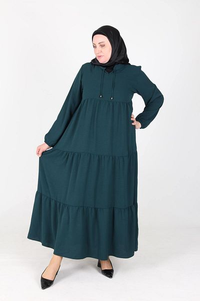 Gelince Pearl Ayrobin Farbal Dress with Elastic Sleeves Size 38 40 42 44 46 48
