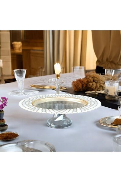 Genel Markalar PERLA AYAKLI SUNUM TABAK 33 CM