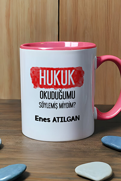 Hedizu Kişiye Özel Avukata Hediye Kupa Bardak Pembe Hukuk Okuduğumu Söylemiş ...