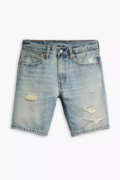 Levi's Ανδρικό μπλε λεπτό σορτς 412 - 39387-0098