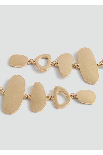 Mango Teen Long Geometric Earrings
