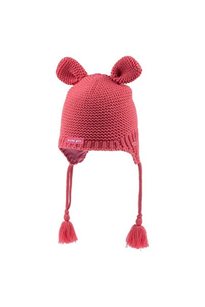 Kitti 1-4 Kız Bebek Kulaklı Bere Anti Pilling Polar %100 Akrilik