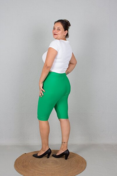 Truva XXL Green Large Size capri Leggings