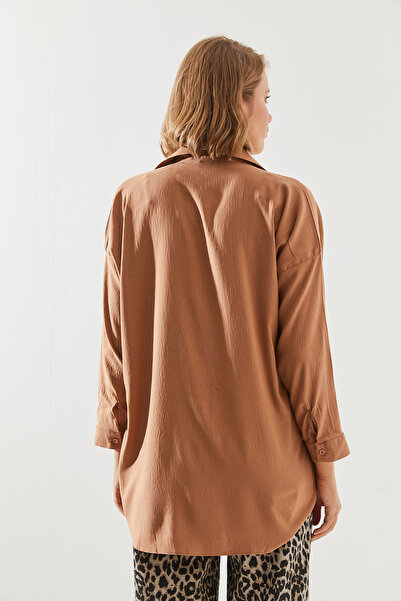 Bianco Lucci Women's Shirt with Stone Embroidery DeTail - 60251755