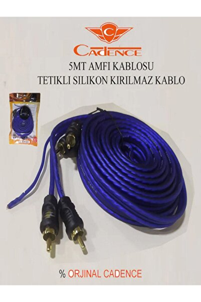 AGEF OTOMOTİV Cadence Fx 5m Rca Kablo % 100 Bakır
