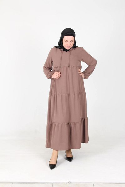 Gelince Pearl Ayrobin Farbal Dress with Elastic Sleeves Size 38 40 42 44 46 48