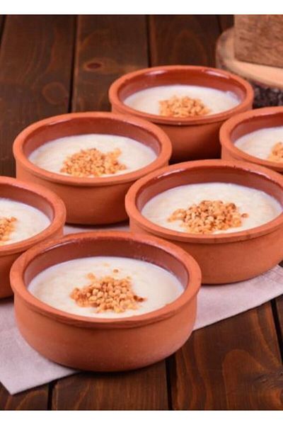 DOĞRU 6-Piece Soil Casserole Tile Casserole Rice Pudding Plate Handmade Bowl