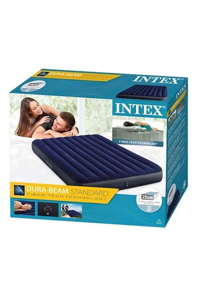 Intex Queen Dura-Beam Standard Classic Downy Air Bed