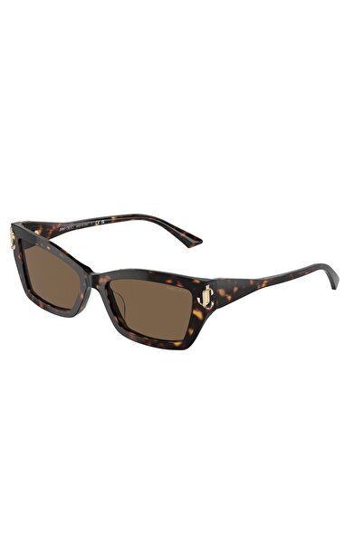 Jimmy Choo Jımmy Choo JC5011U5002/73 Kadın Güneş Gözlüğü Kahverengi Kemik Çer...