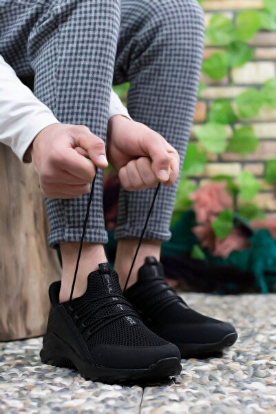 Riccon Pánské černé tenisky0012180