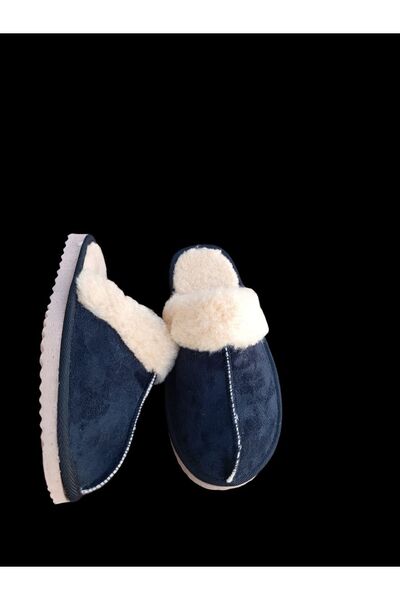 İpek Women's Colorful Plush Fluffy Non-Slip Sole Home Office Furry Slippers