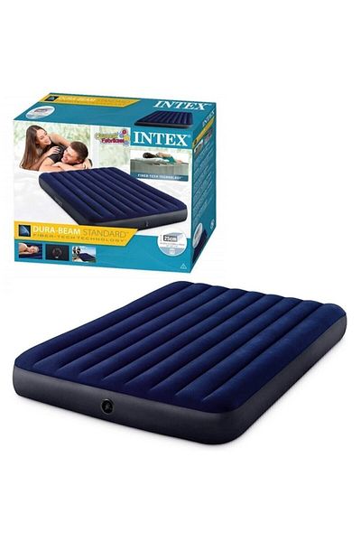 Intex Queen Dura-Beam Standard Classic Downy Air Bed