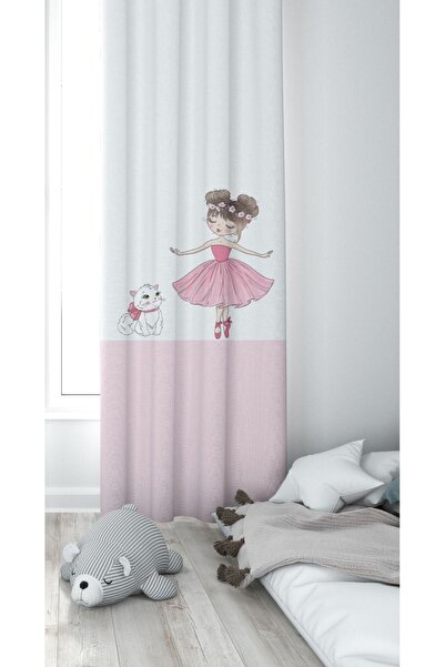 CİCİ EKO 1 Kanat 70x200 Kedili Prenses Kız Balerin Lazer Kesimli Ince Petek K...