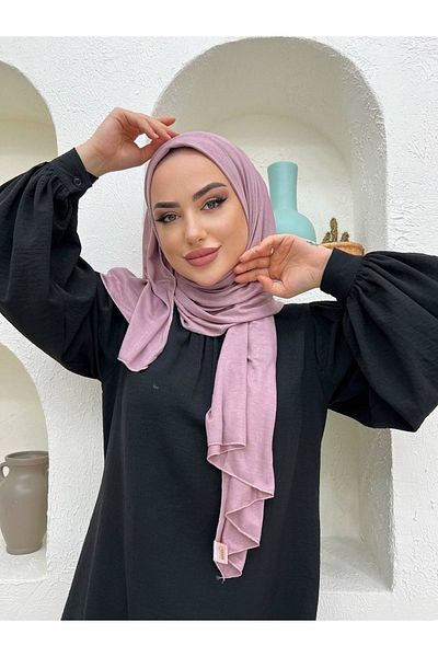 useev Combed Cotton Shawl Light Lilac 0001