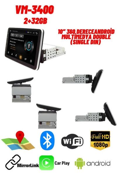 ARSLAN SOUND ŞOOK FİYAT HER ARACA UYGUN 360 DERECE DÖNEN MULTİMEDYA ANDORİD K...