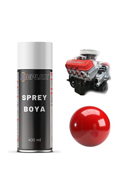 REPLAX Kırmızı Motor Blok Silindir Isıya Dayanıklı 690° Sprey Boyası 400 Ml.
