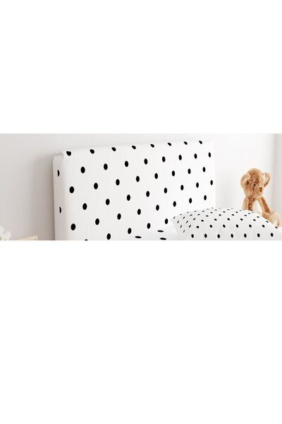 CİCİ ODAM Baza Başlık Kılıfı Beyaz Zemin Puantiyeler