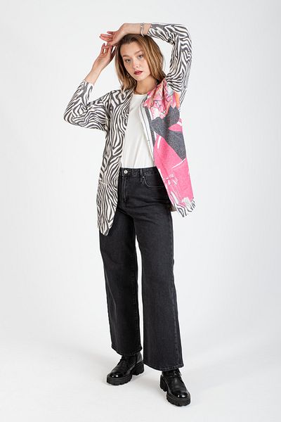 Hatun Atila Cardigan lung tricotat cu model HatunAtila - 5000-13