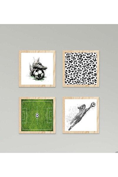 CİCİ ODAM Çocuk Bebek Odası Tablo Futbol Topu Çimen