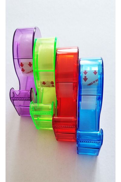 Modellino 4-Piece Tape Cutter Tape Tape Machine 4 Different Colors