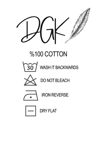 DGK COLLECTİON Set de hanorace oversize verde mentă negru pentru băiat - 100% bumbac, 3 fire fără șardons