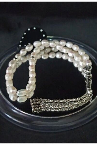 İnci Mode Gerçek İnci Tanelerinden Kişiye Özel Harfli Tesbih